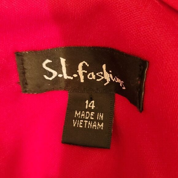 S.L.FASHIONS SLEEVELESS INVIBLE ZIPPER DOWN BACK DRESS - Picture 8 of 16